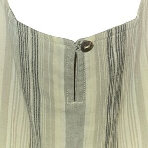 Travelsmith Striped‎ Maxi Dress Women's Extra Large Square Neck Sleeveless